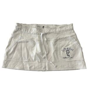 Y2K Urban Behavior white micro mini  skirt sz S preppy streetwear academia